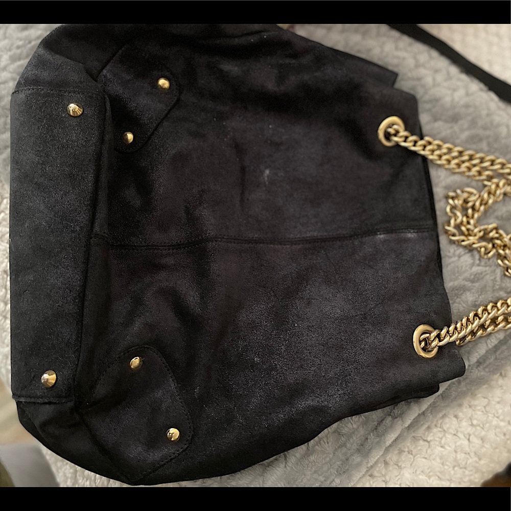 Maurizio Taiuti genuine leather Black Hobo Bag